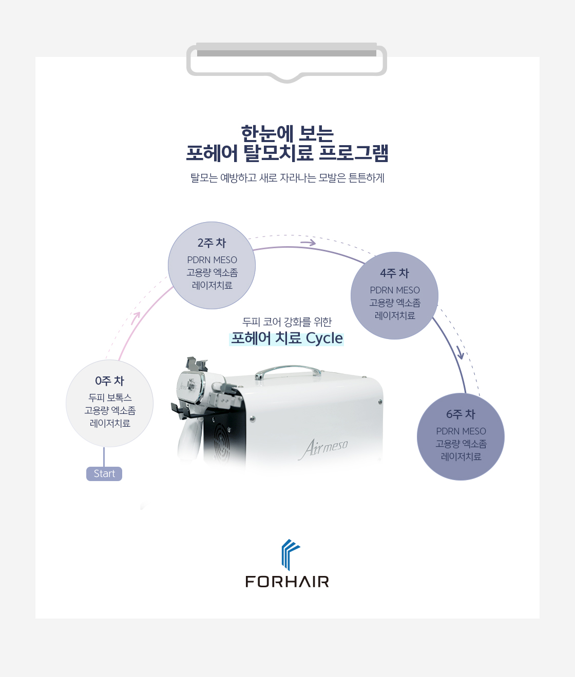 한눈에 보는 포헤어 탈모치료